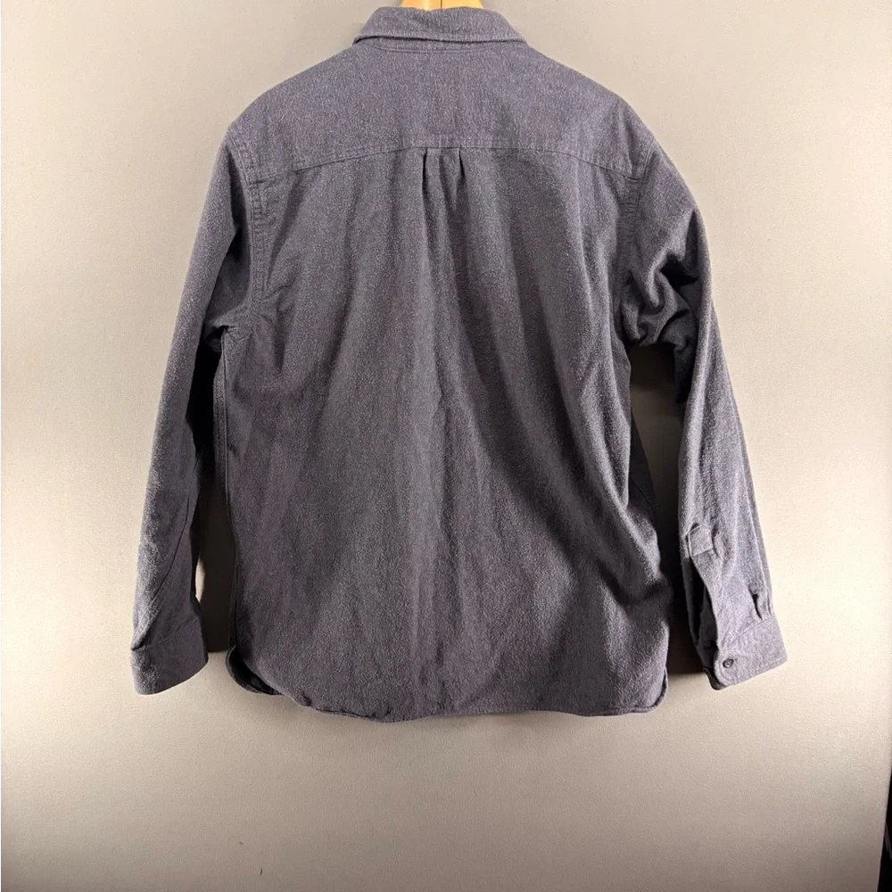 L.L. Bean Men's Button-Down Shirt Jacket in Charcoal Gray